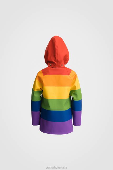 vestiario L08Z334 arcobaleno bambini mini impermeabile per bambini Stutterheim