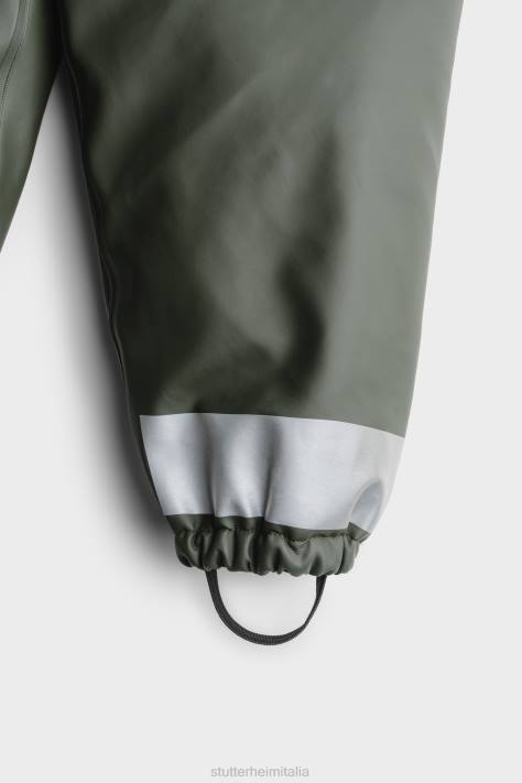 vestiario L08Z416 verde bambini mini salopette invernale Stutterheim