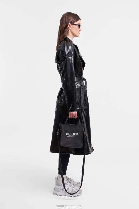 vestiario L08Z183 nero donne Trench opale kista Stutterheim