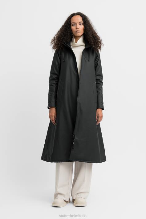 vestiario L08Z204 nero donne Mosebacke lungo impermeabile invernale Stutterheim