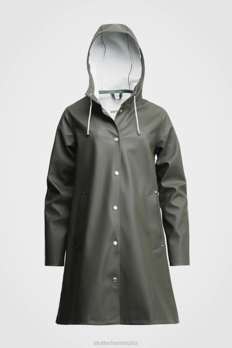 vestiario L08Z23 verde donne impermeabile mosebacke Stutterheim