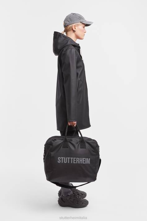 vestiario L08Z38 nero donne impermeabile di Stoccolma Stutterheim