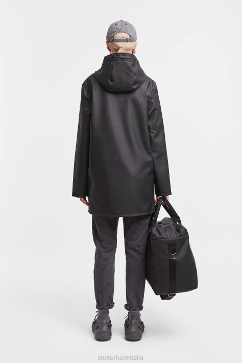 vestiario L08Z38 nero donne impermeabile di Stoccolma Stutterheim