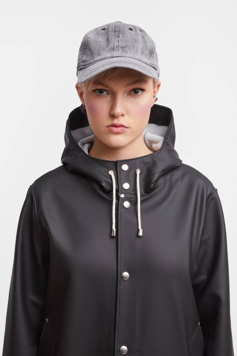 vestiario L08Z38 nero donne impermeabile di Stoccolma Stutterheim