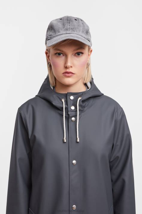 vestiario L08Z49 carbone donne impermeabile lungo di Stoccolma Stutterheim