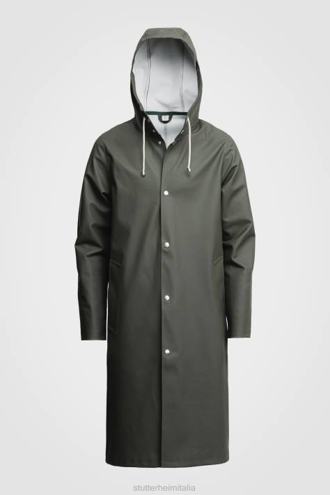 vestiario L08Z50 verde donne impermeabile lungo di Stoccolma Stutterheim