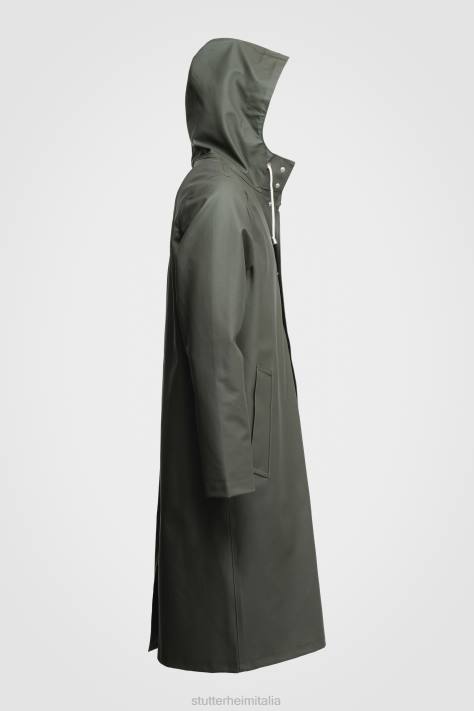 vestiario L08Z50 verde donne impermeabile lungo di Stoccolma Stutterheim