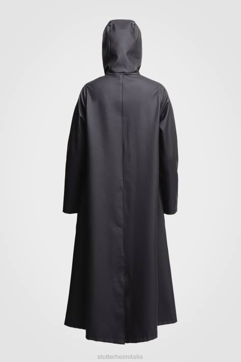 vestiario L08Z53 nero donne impermeabile lungo mosebacke Stutterheim