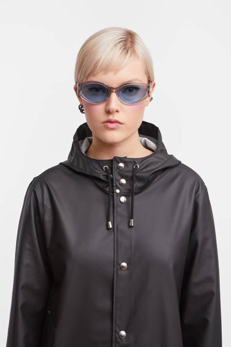 vestiario L08Z60 nero donne impermeabile leggero di Stoccolma Stutterheim