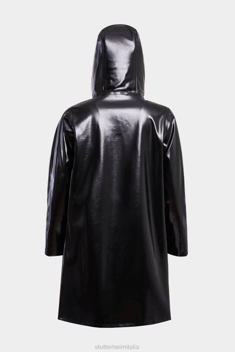 vestiario L08Z70 nero donne impermeabile opalino mosebacke Stutterheim