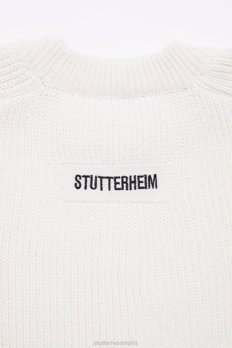 vestiario L08Z84 bianco donne maglione originale Stutterheim