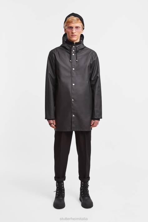 vestiario L08Z107 nero uomini impermeabile leggero di Stoccolma Stutterheim