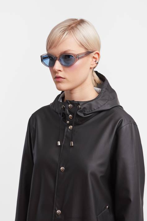 vestiario L08Z107 nero uomini impermeabile leggero di Stoccolma Stutterheim