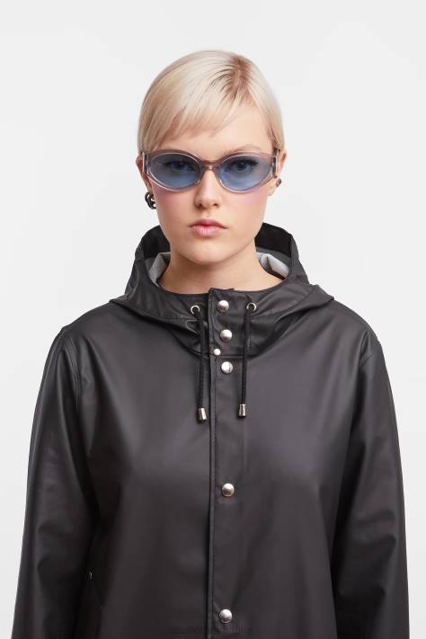 vestiario L08Z107 nero uomini impermeabile leggero di Stoccolma Stutterheim