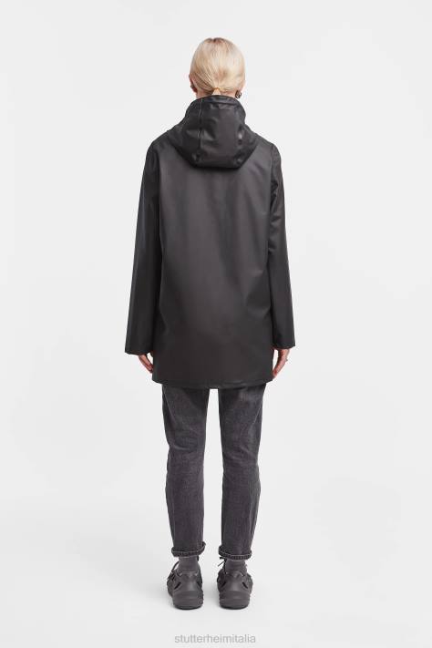 vestiario L08Z107 nero uomini impermeabile leggero di Stoccolma Stutterheim