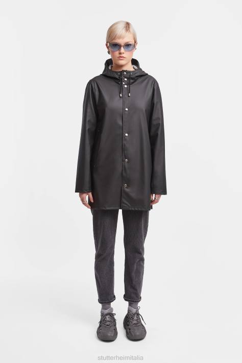 vestiario L08Z107 nero uomini impermeabile leggero di Stoccolma Stutterheim