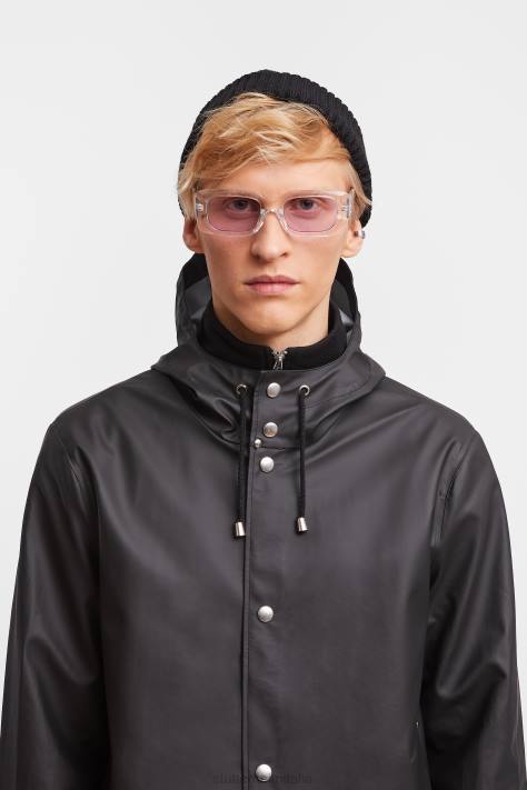 vestiario L08Z107 nero uomini impermeabile leggero di Stoccolma Stutterheim