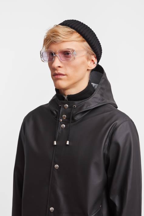 vestiario L08Z107 nero uomini impermeabile leggero di Stoccolma Stutterheim