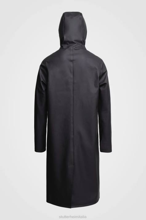 vestiario L08Z110 nero uomini impermeabile lungo di Stoccolma Stutterheim