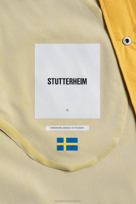 vestiario L08Z114 giallo uomini impermeabile leggero di Stoccolma Stutterheim