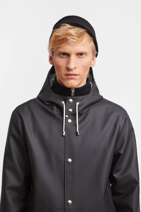 vestiario L08Z121 nero uomini impermeabile di Stoccolma Stutterheim