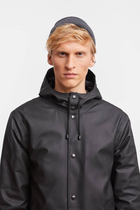 vestiario L08Z125 nero uomini impermeabile di Arholma Stutterheim