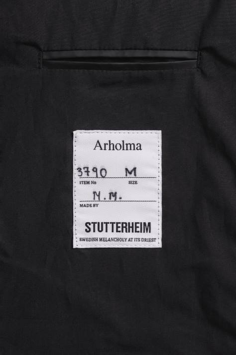 vestiario L08Z125 nero uomini impermeabile di Arholma Stutterheim