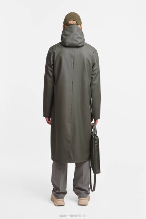 vestiario L08Z130 verde uomini impermeabile lungo di Stoccolma Stutterheim