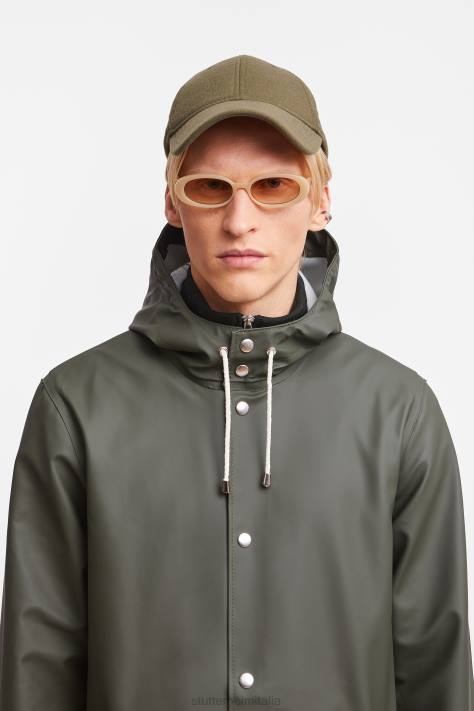 vestiario L08Z130 verde uomini impermeabile lungo di Stoccolma Stutterheim