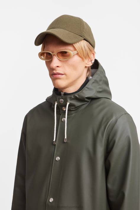 vestiario L08Z130 verde uomini impermeabile lungo di Stoccolma Stutterheim