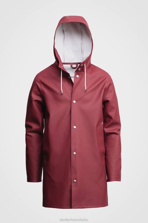 vestiario L08Z222 Borgogna uomini impermeabile di Stoccolma Stutterheim