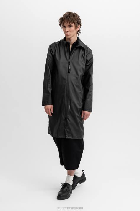 vestiario L08Z217 nero uomini parka leggero portabello Stutterheim