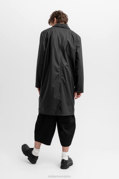 vestiario L08Z217 nero uomini parka leggero portabello Stutterheim