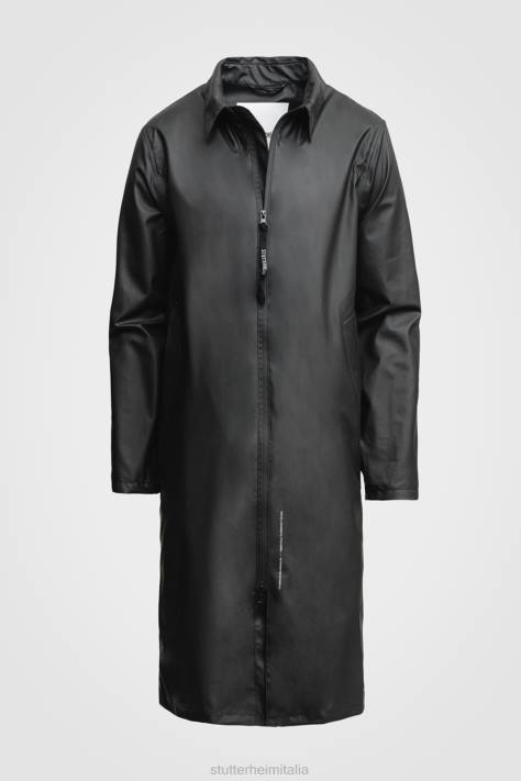 vestiario L08Z217 nero uomini parka leggero portabello Stutterheim