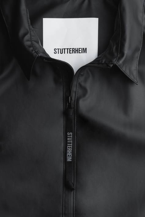 vestiario L08Z217 nero uomini parka leggero portabello Stutterheim