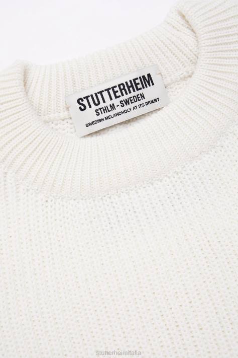 vestiario L08Z150 bianco uomini maglione originale Stutterheim