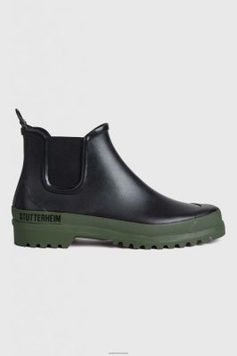 Stutterheim Chelsea Rainwalker nero/verde - Stutterheim Boots 8V6X6179 unisex