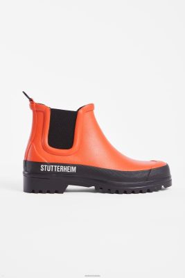 Stutterheim Chelsea Rainwalker sfumatura rosso/nero - Stutterheim Boots 8V6X6265 unisex