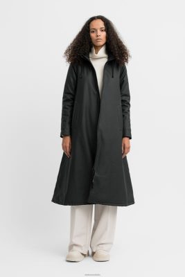 Stutterheim Mosebacke lungo impermeabile invernale nero - Stutterheim Italia 8V6X6204 donne