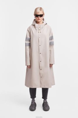 Stutterheim impermeabile da bici norrbro sabbia chiara - Stutterheim Raincoats 8V6X618 donne