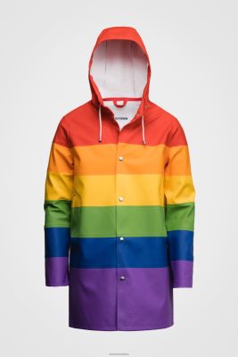 Stutterheim impermeabile di Stoccolma arcobaleno - Stutterheim Raincoats 8V6X6232 uomini