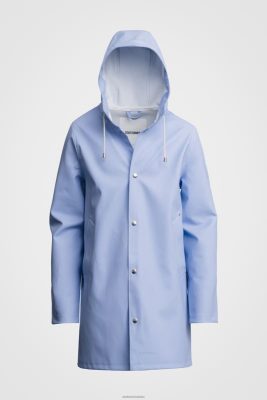 Stutterheim impermeabile di Stoccolma azzurro - Stutterheim Raincoats 8V6X6238 uomini