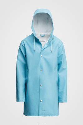 Stutterheim impermeabile di Stoccolma blu delfinio - Stutterheim Raincoats 8V6X6237 uomini