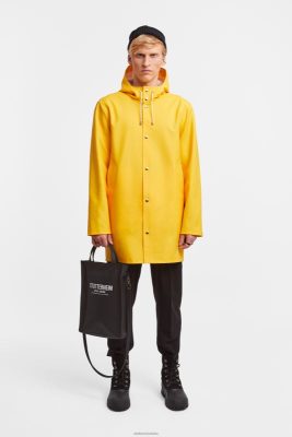 Stutterheim impermeabile di Stoccolma giallo - Stutterheim Raincoats 8V6X6223 uomini