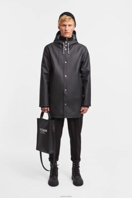 Stutterheim impermeabile di Stoccolma nero - Stutterheim Raincoats 8V6X6121 uomini