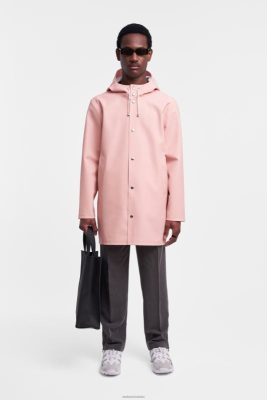 Stutterheim impermeabile di Stoccolma rosa pallido - Stutterheim Raincoats 8V6X6231 uomini