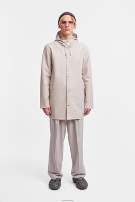 Stutterheim impermeabile di Stoccolma sabbia chiara - Stutterheim Raincoats 8V6X6115 uomini