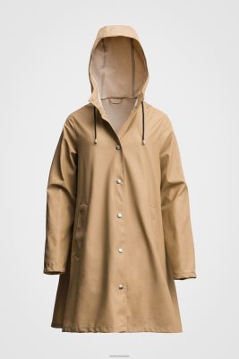 Stutterheim impermeabile leggero mosebacke sabbia - Stutterheim Raincoats 8V6X6198 donne