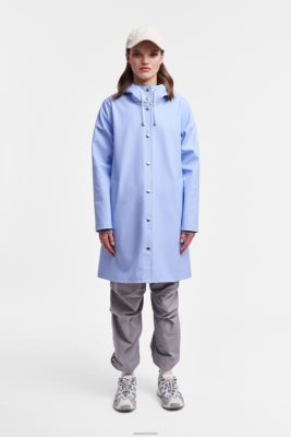 Stutterheim impermeabile mosebacke azzurro - Stutterheim Raincoats 8V6X6192 donne