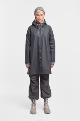 Stutterheim impermeabile mosebacke carbone - Stutterheim Raincoats 8V6X620 donne